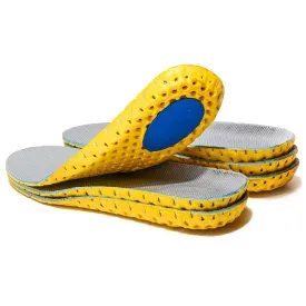 3 Pairs Elastic Shock Absorbing Shoe Insoles Breathable Honeycomb Sneaker Inserts Sports Shoe Insole Replacement Insoles for Men and Women 3 Pairs UK3-6
