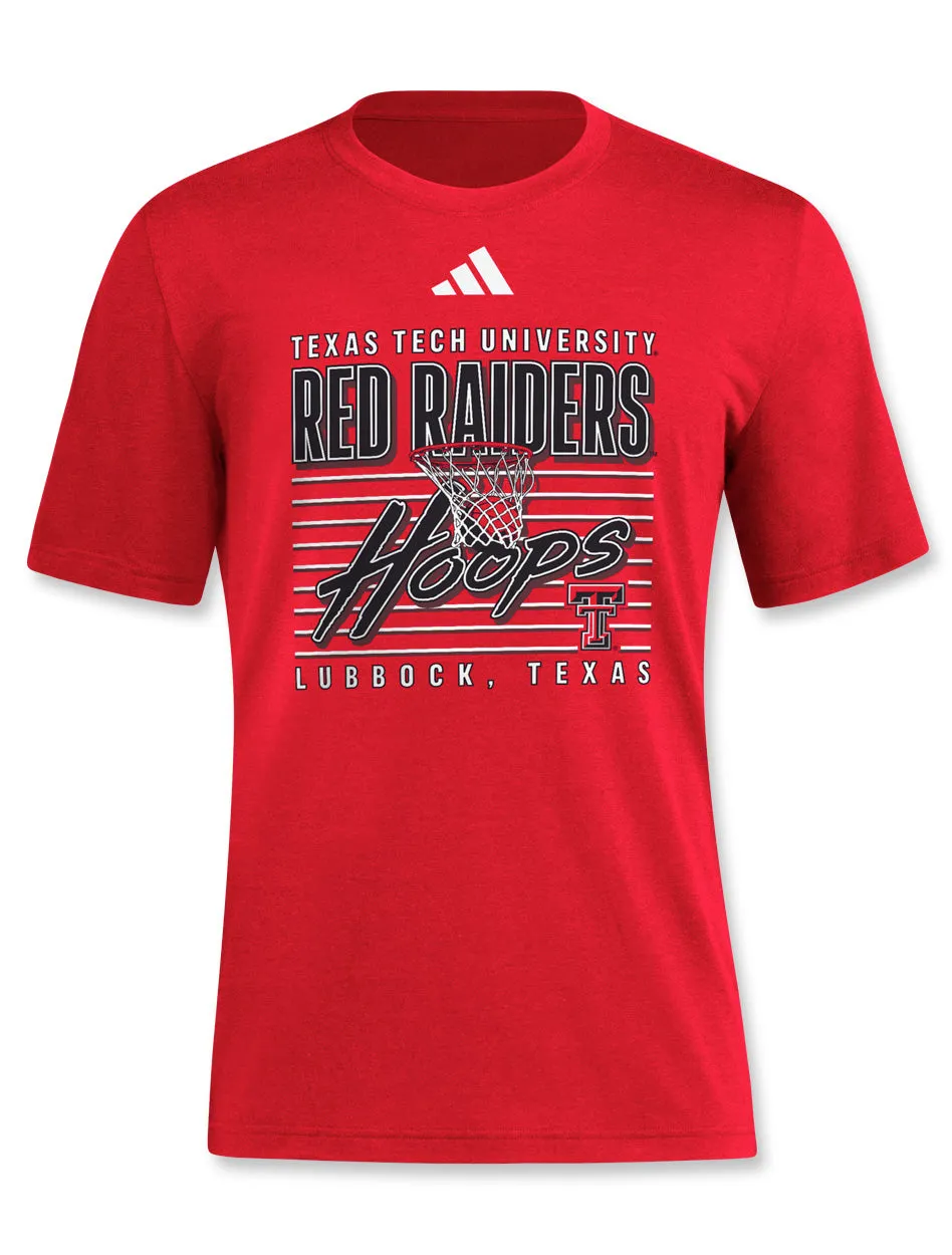 Adidas Texas Tech "Locker Swish" 2024 Red Short Sleeve T-Shirt