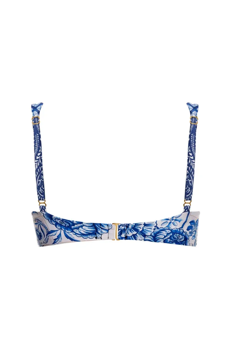 Agua Bendita Balena Azure Bikini Top