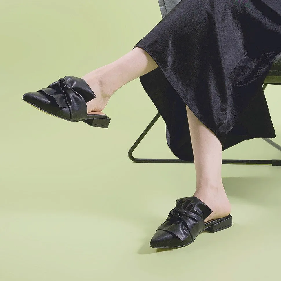 ALL BLACK Fold & Knot Slide