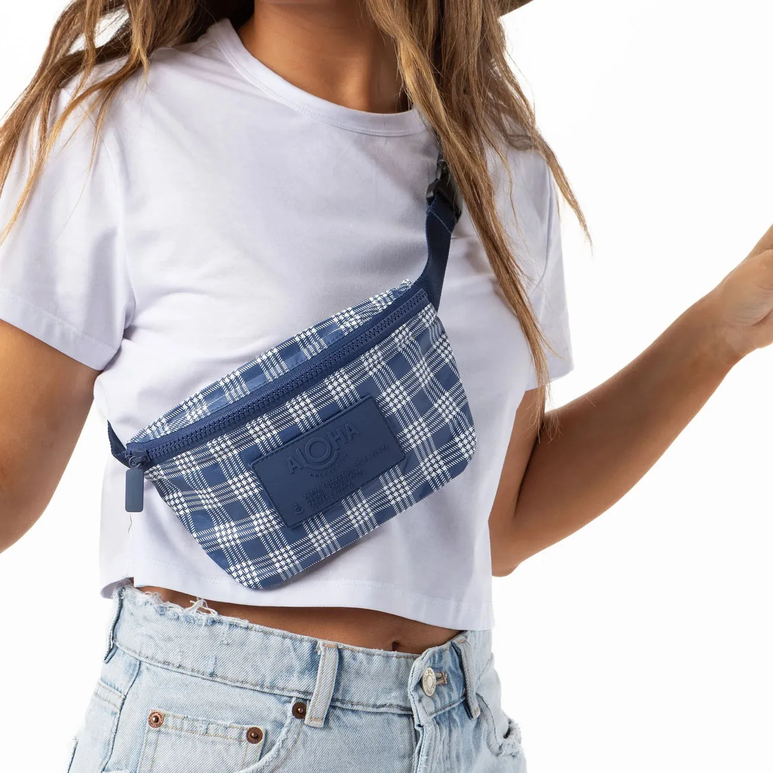 ALOHA Collection Palaka Mini Hip Pack - Navy