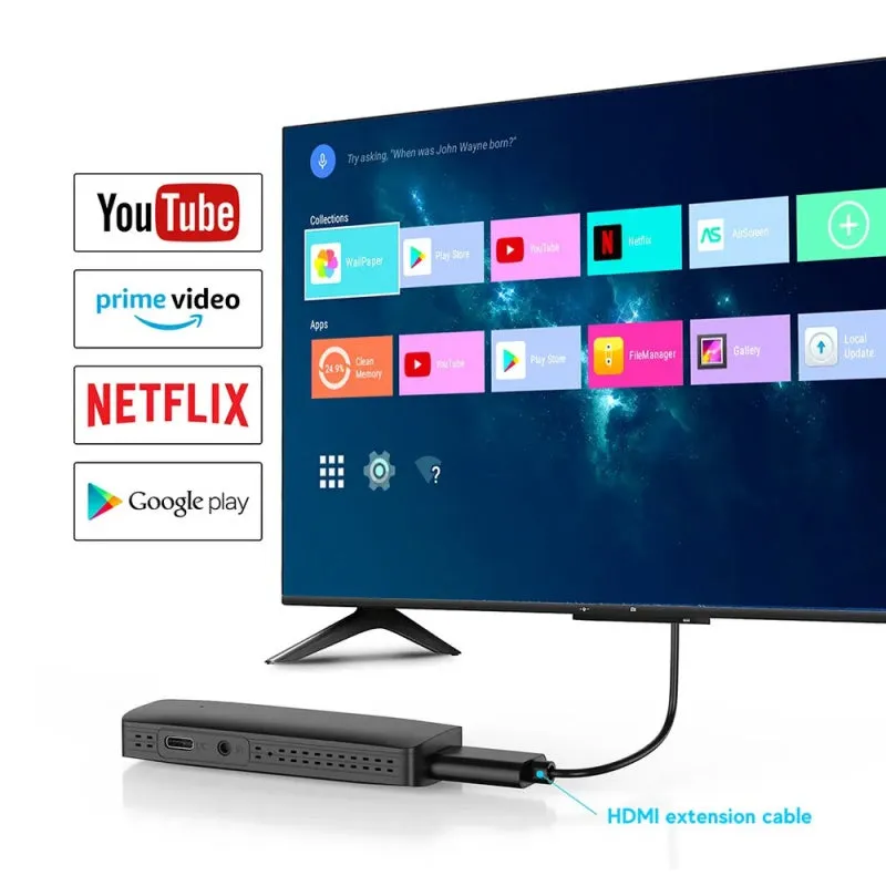 Android TV Stick 4K Ultra HD - Black | 33079