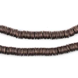 Antique Copper Flat Disk Heishi Beads (6mm)