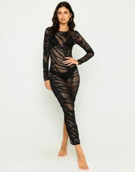 Beach Bunny Lacey Nights Maxi Dress - Black