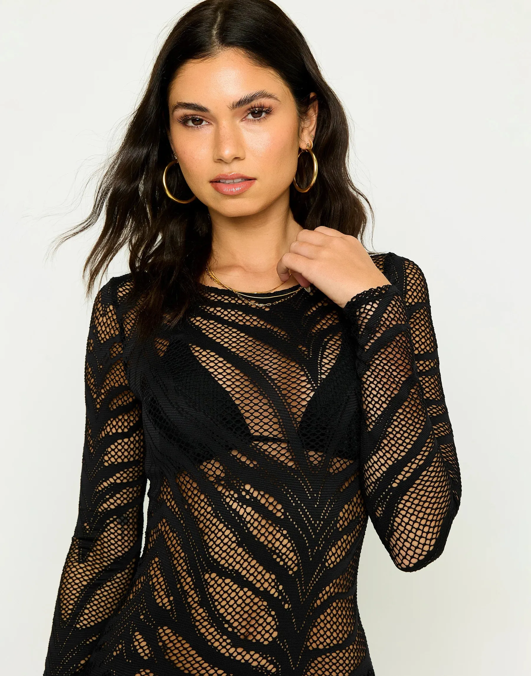 Beach Bunny Lacey Nights Maxi Dress - Black