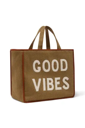 BROMPTON herringbone tweed wool bag GOOD VIBES