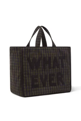 BROMPTON  Khaki and Black Check WHAT EVER Bag