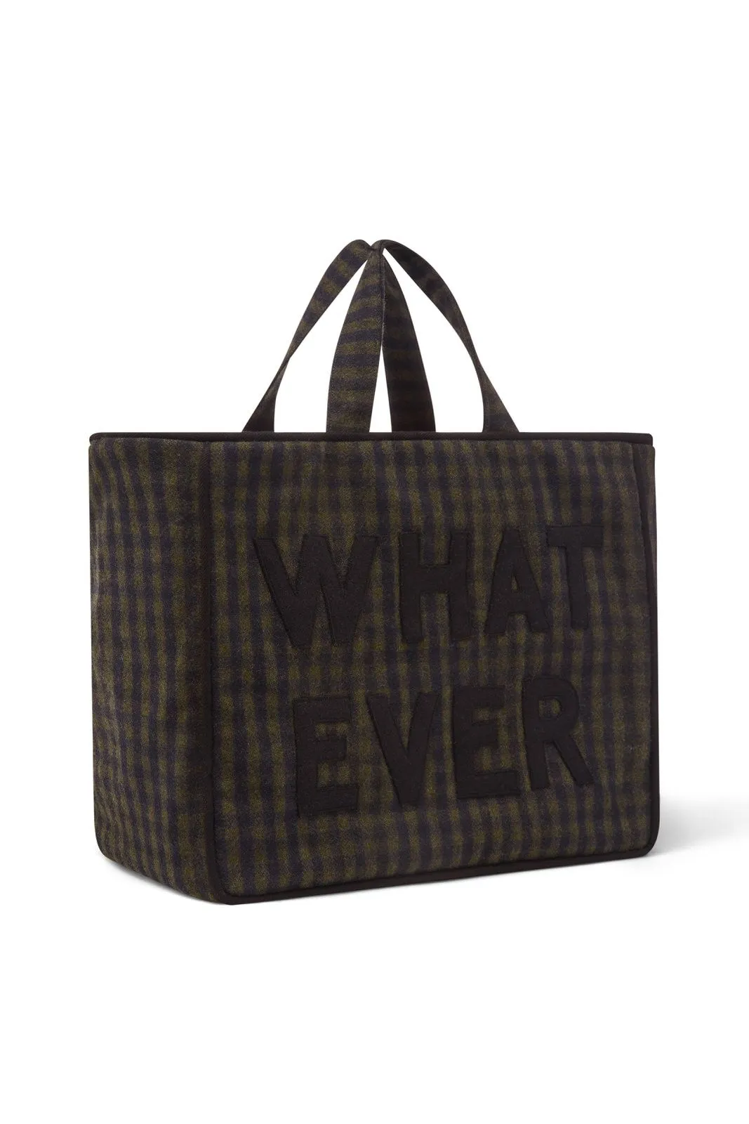 BROMPTON  Khaki and Black Check WHAT EVER Bag