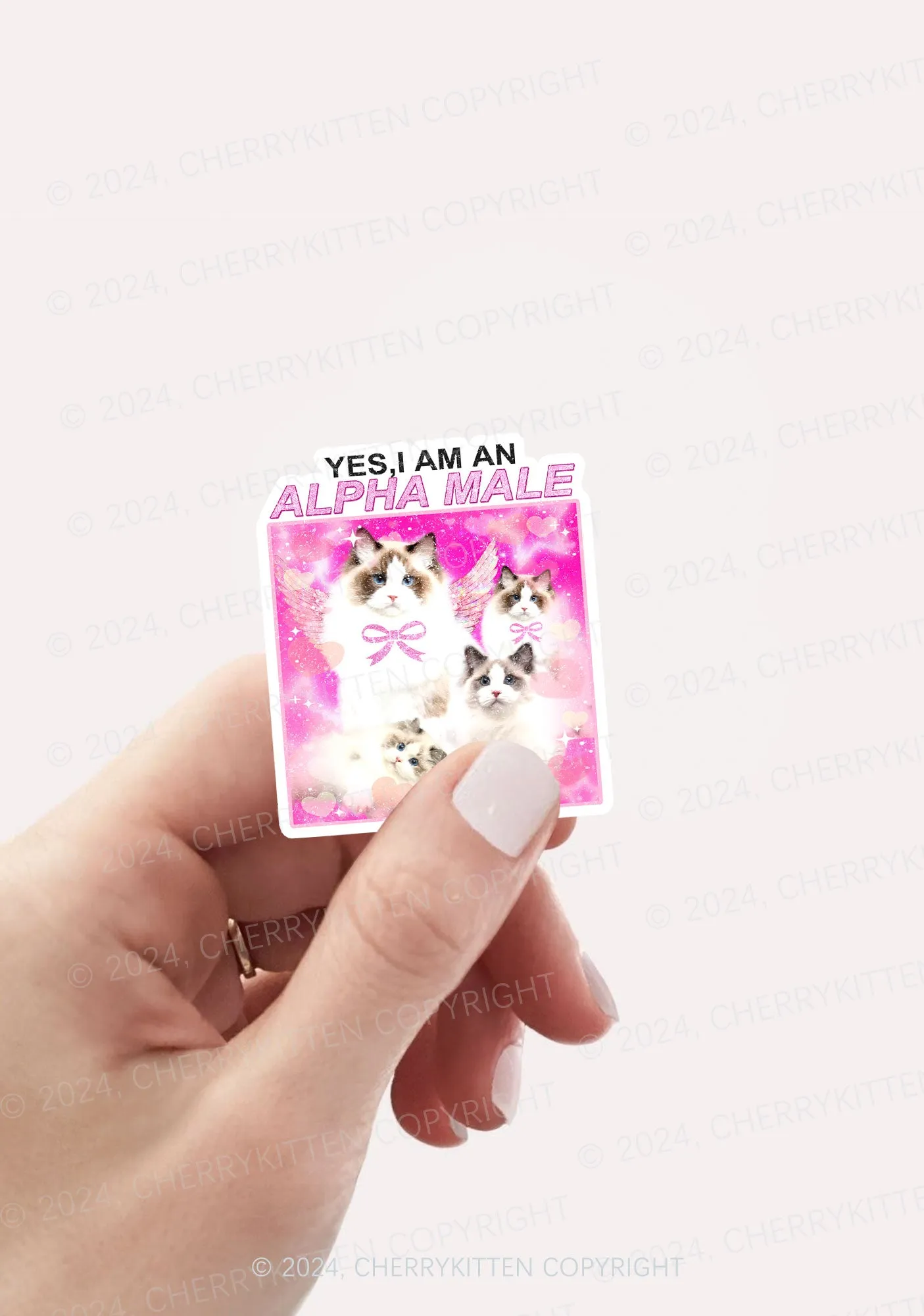 Cherrykitten Favorites Cat Y2K Stickers Pack Of 10
