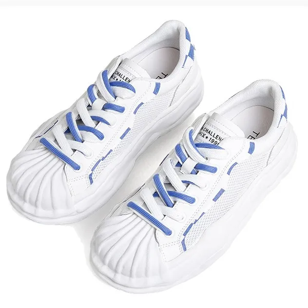 Color Block Lace-up Front Skate Shoes