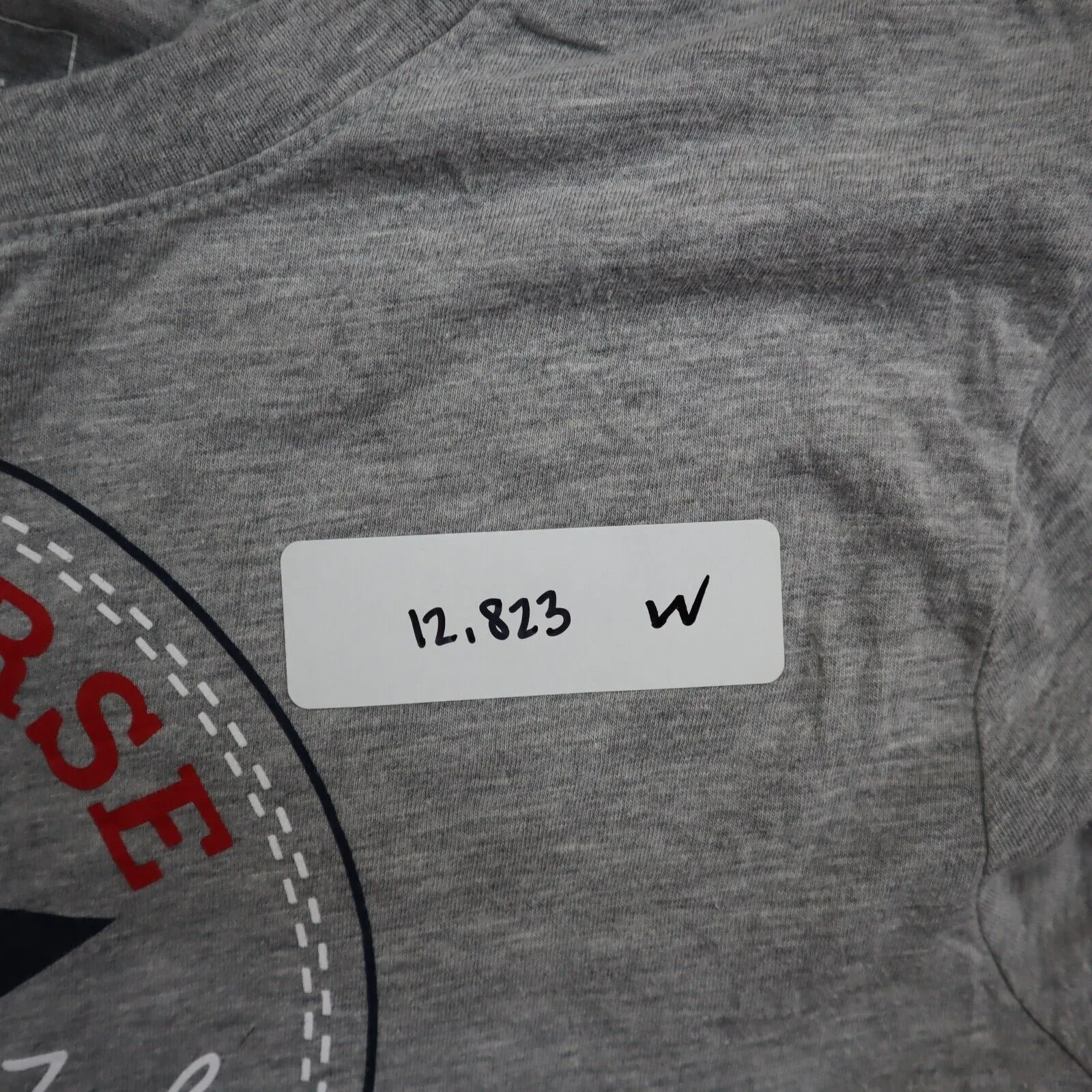 Converse All Star Womens Graphics Logo T Shirt Short Sleeves Gray Size X-Large