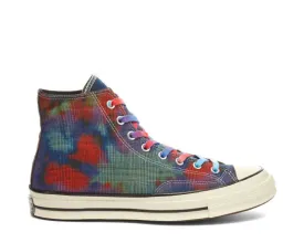 Converse Chuck Taylor All-Star 70 Hi 168752C Unisex Tie Dye Plaid Shoes HS521