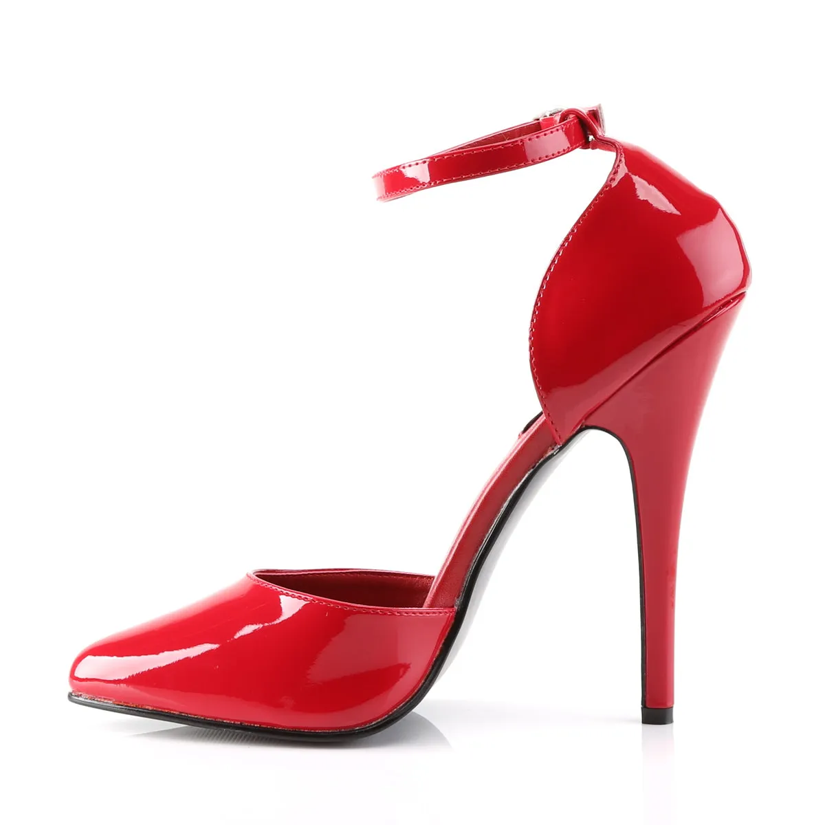 DOMINA-402 Devious Domina Red Patent Sexy Single Soles (Fetish Footwear)