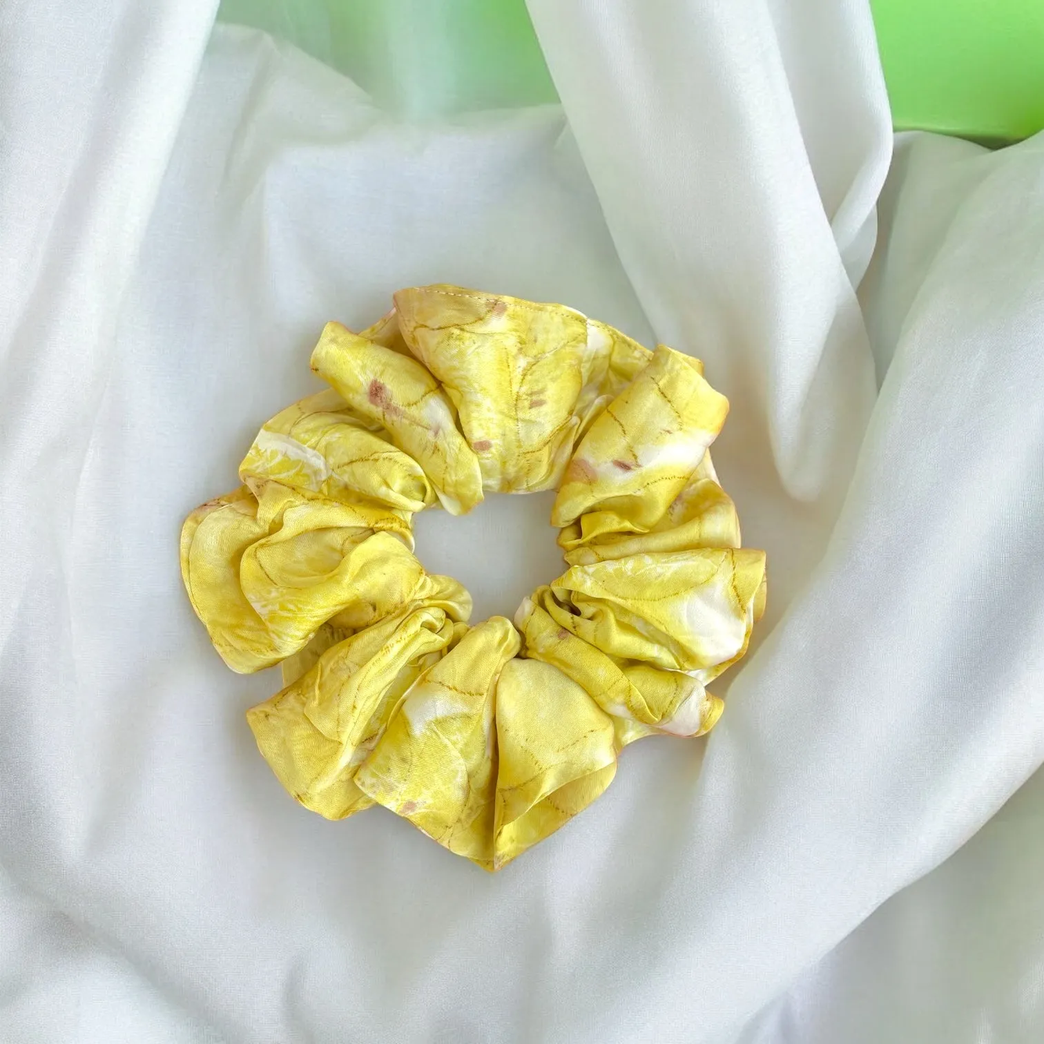 Eco-printed Scrunchies- Set of 3