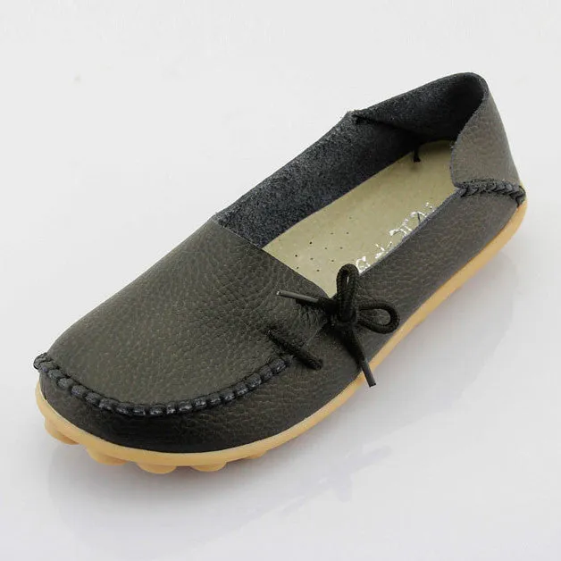 Genuine Leather Casual Ladies Shoes