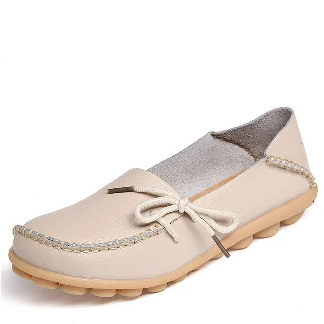 Genuine Leather Casual Ladies Shoes