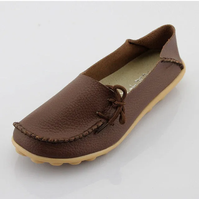 Genuine Leather Casual Ladies Shoes