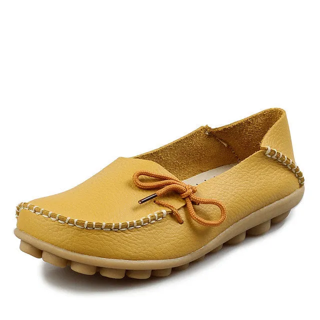 Genuine Leather Casual Ladies Shoes