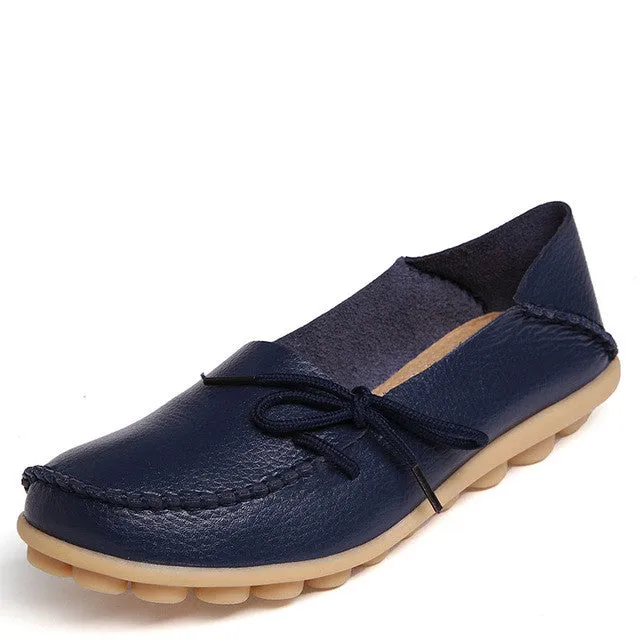 Genuine Leather Casual Ladies Shoes