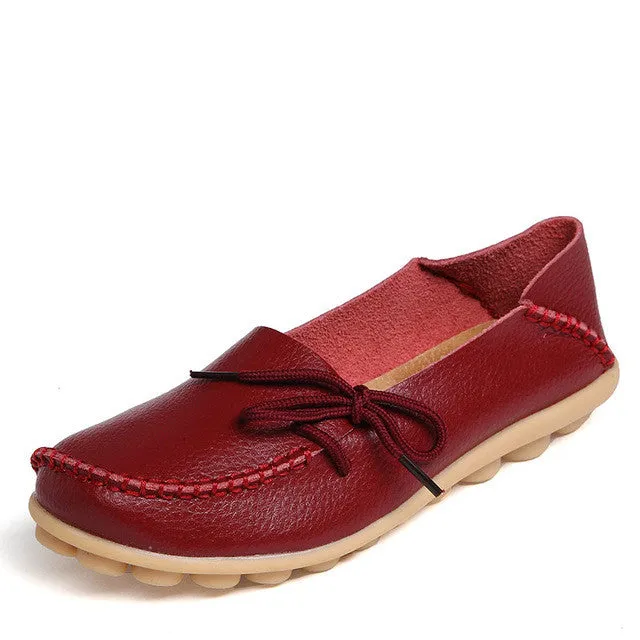 Genuine Leather Casual Ladies Shoes