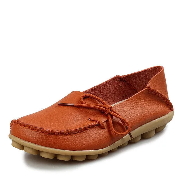 Genuine Leather Casual Ladies Shoes