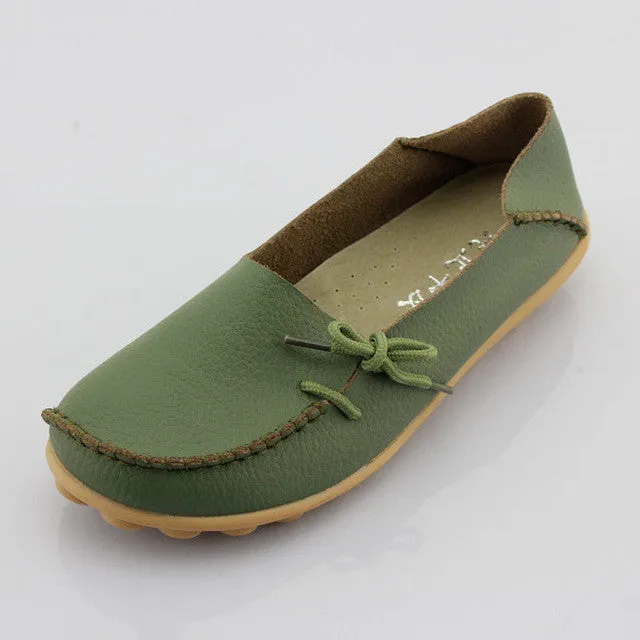 Genuine Leather Casual Ladies Shoes