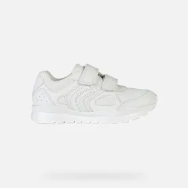 Geox Pavel Unisex White Trainer