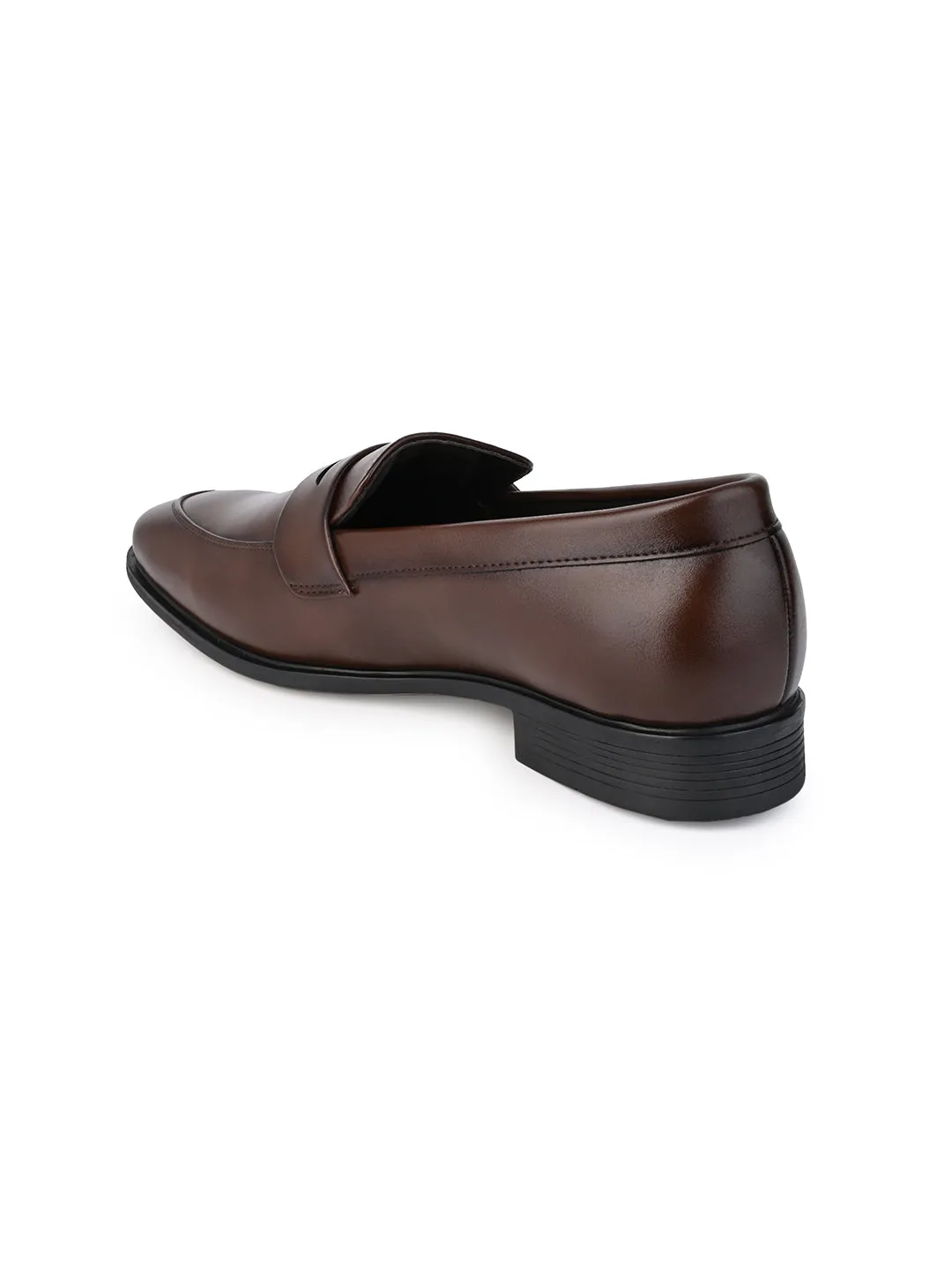 Hydes N Hues Men Brown Classic Formal Slip-Ons