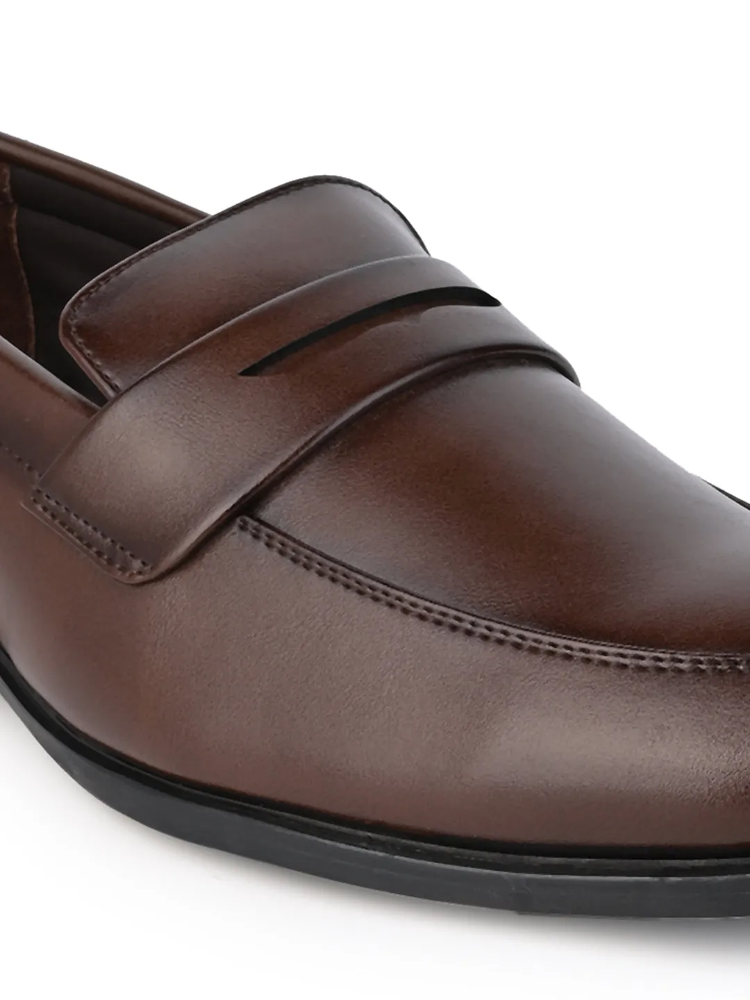 Hydes N Hues Men Brown Classic Formal Slip-Ons