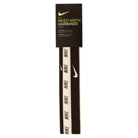 Nike Mixed Width Headbands 3pk Black/Wht