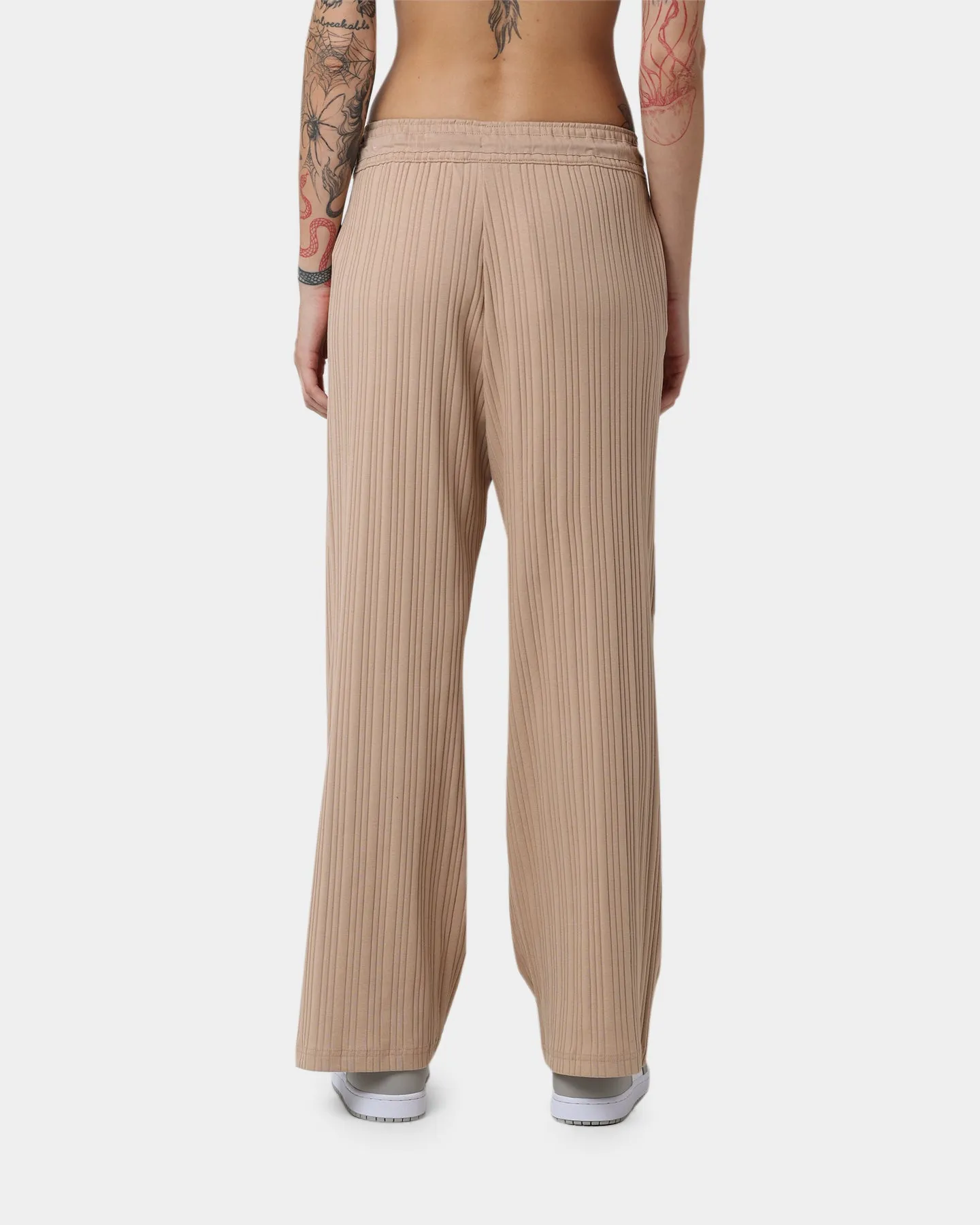 Nike Women's Sportswear Jersey Rib Wide Leg Pants Hemp
