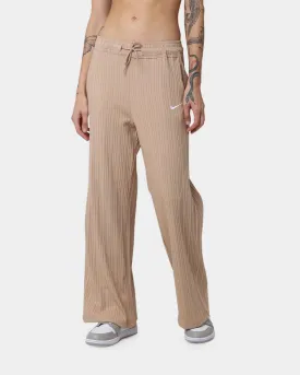 Nike Women's Sportswear Jersey Rib Wide Leg Pants Hemp