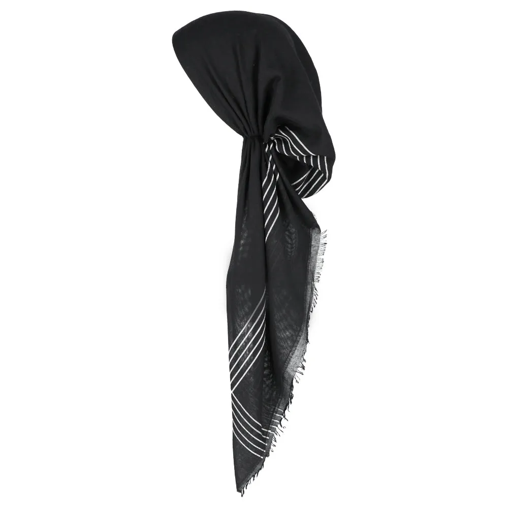 Pretied Bandana Solid Lines