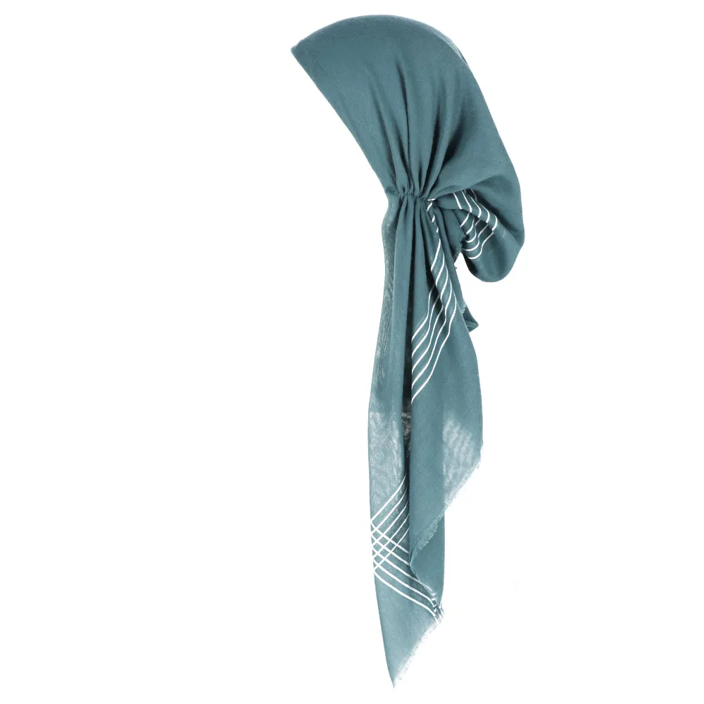 Pretied Bandana Solid Lines