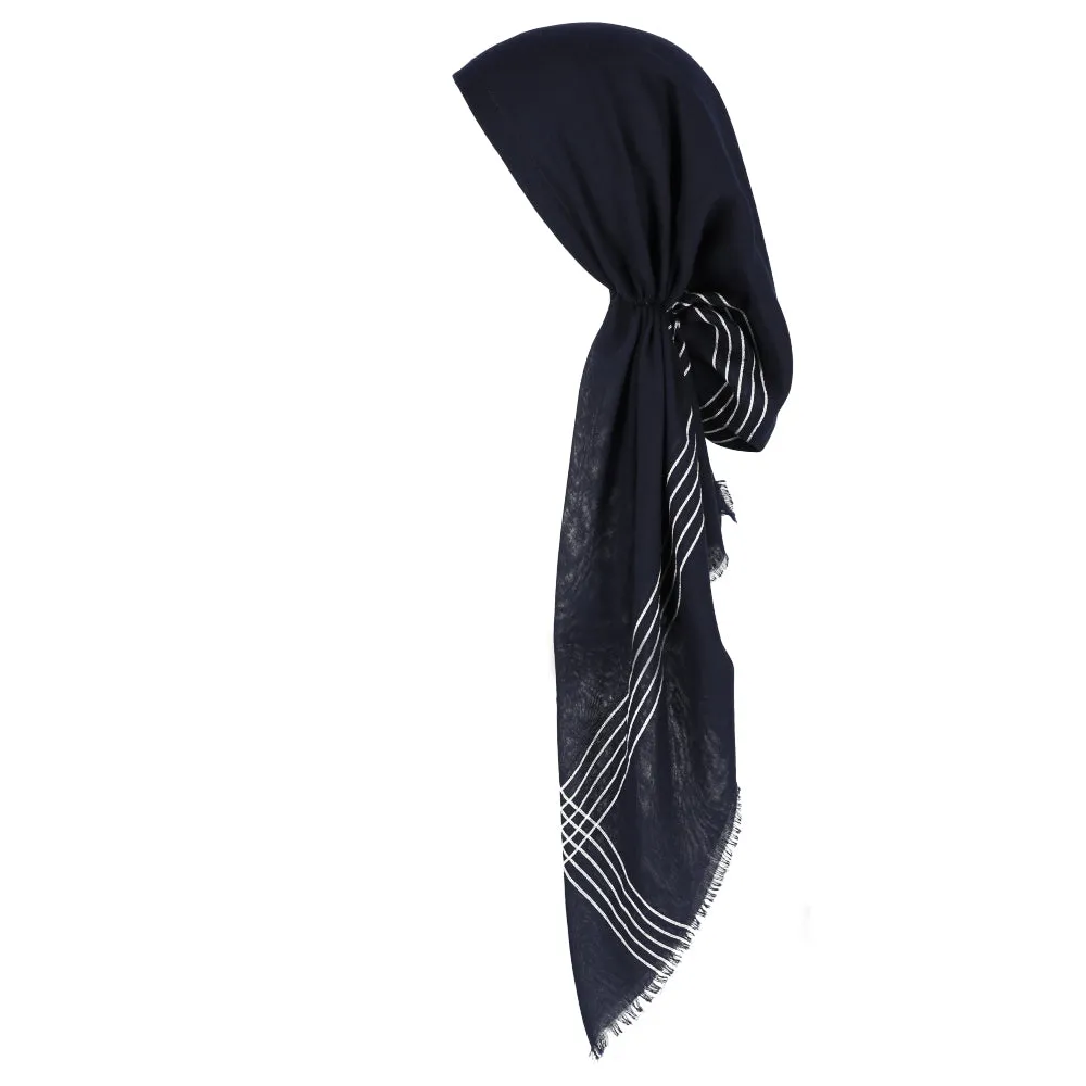 Pretied Bandana Solid Lines
