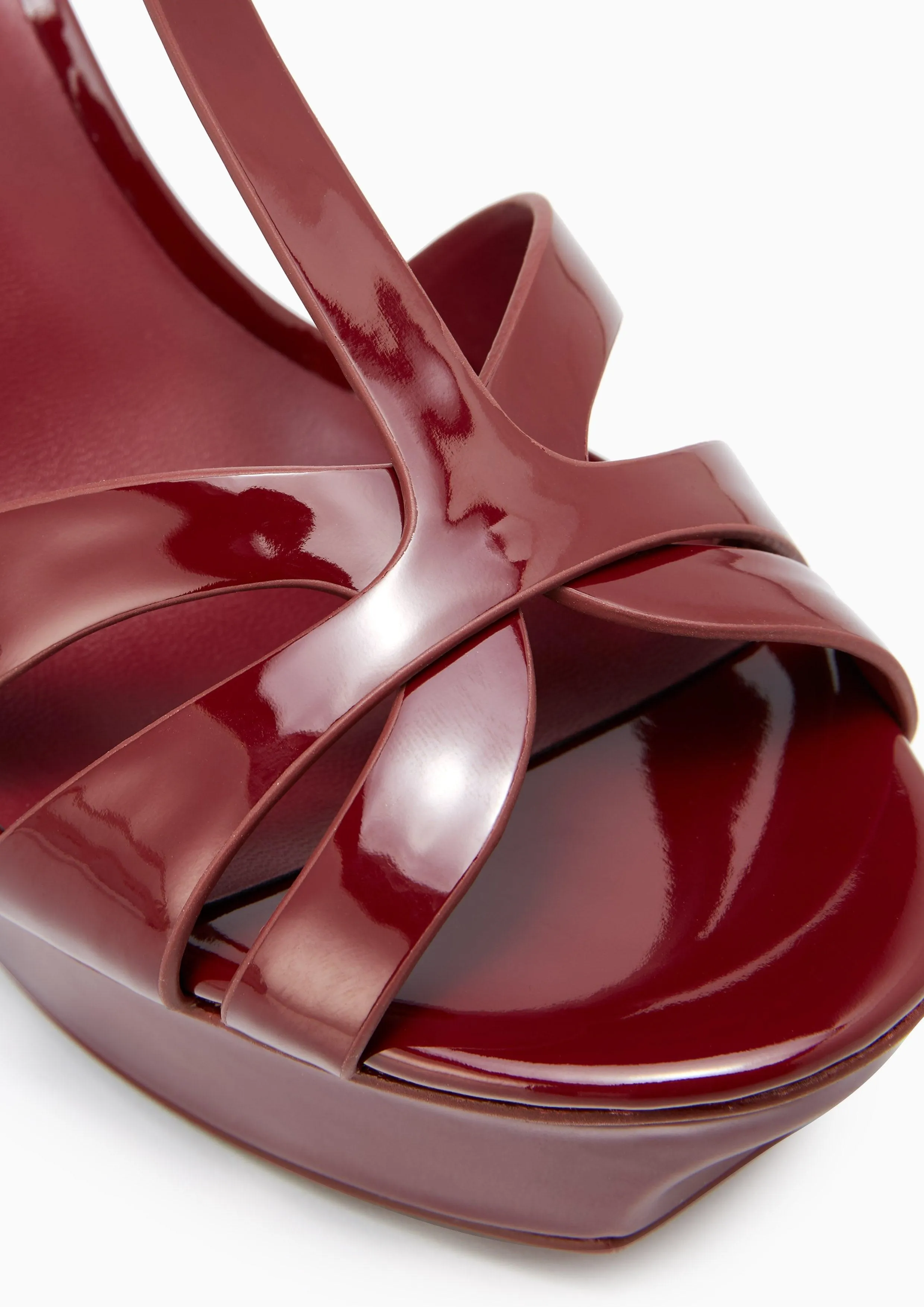 Sabella Platform Heels  Dark Red