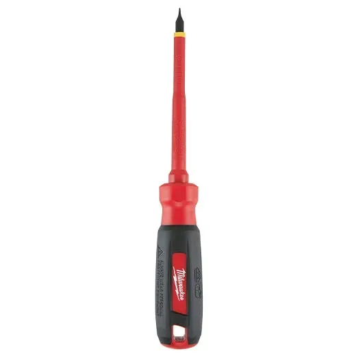 Screwdriver - Milwaukee 3/16" Cabinet - 4" 1000V Insulated Screwdriver, 48-22-2231
