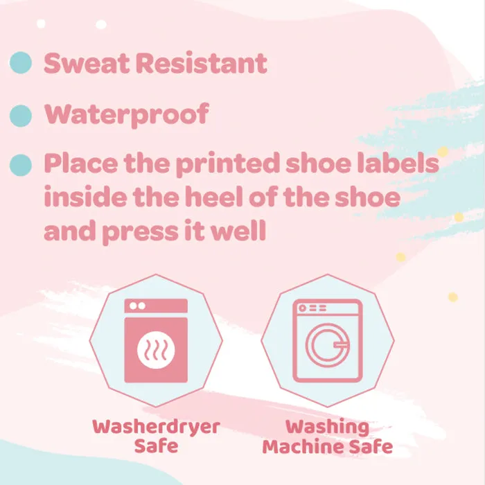Shoe Labels Pack - Grey Confetti
