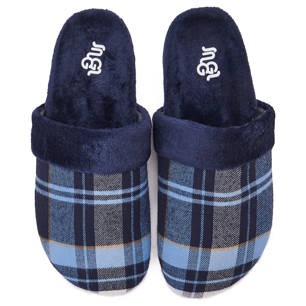Snuggs Clogs Dark Blue checkered