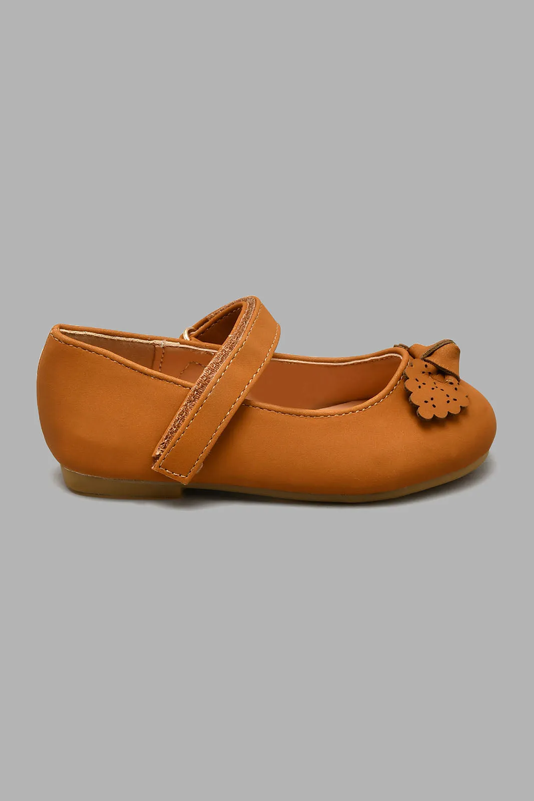 Tan Bow Ballerina