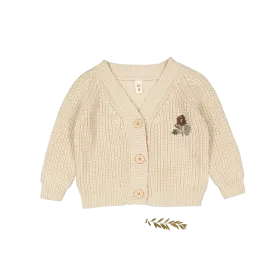 The Chunky Knit Cardigan - Ava Cream