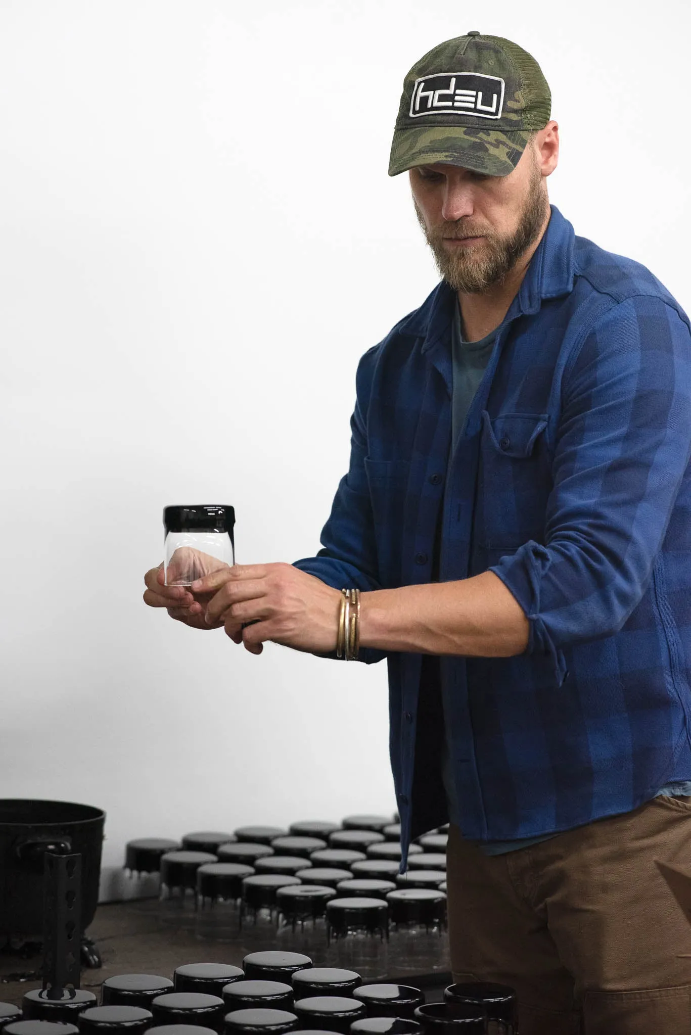The Gentleman's Glassware | Black Wax Dipped Whiskey Glasses | Manready Mercantile