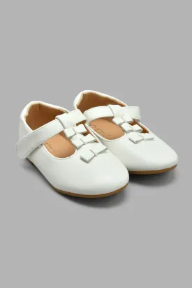 White Butterfly Trim Ballerina