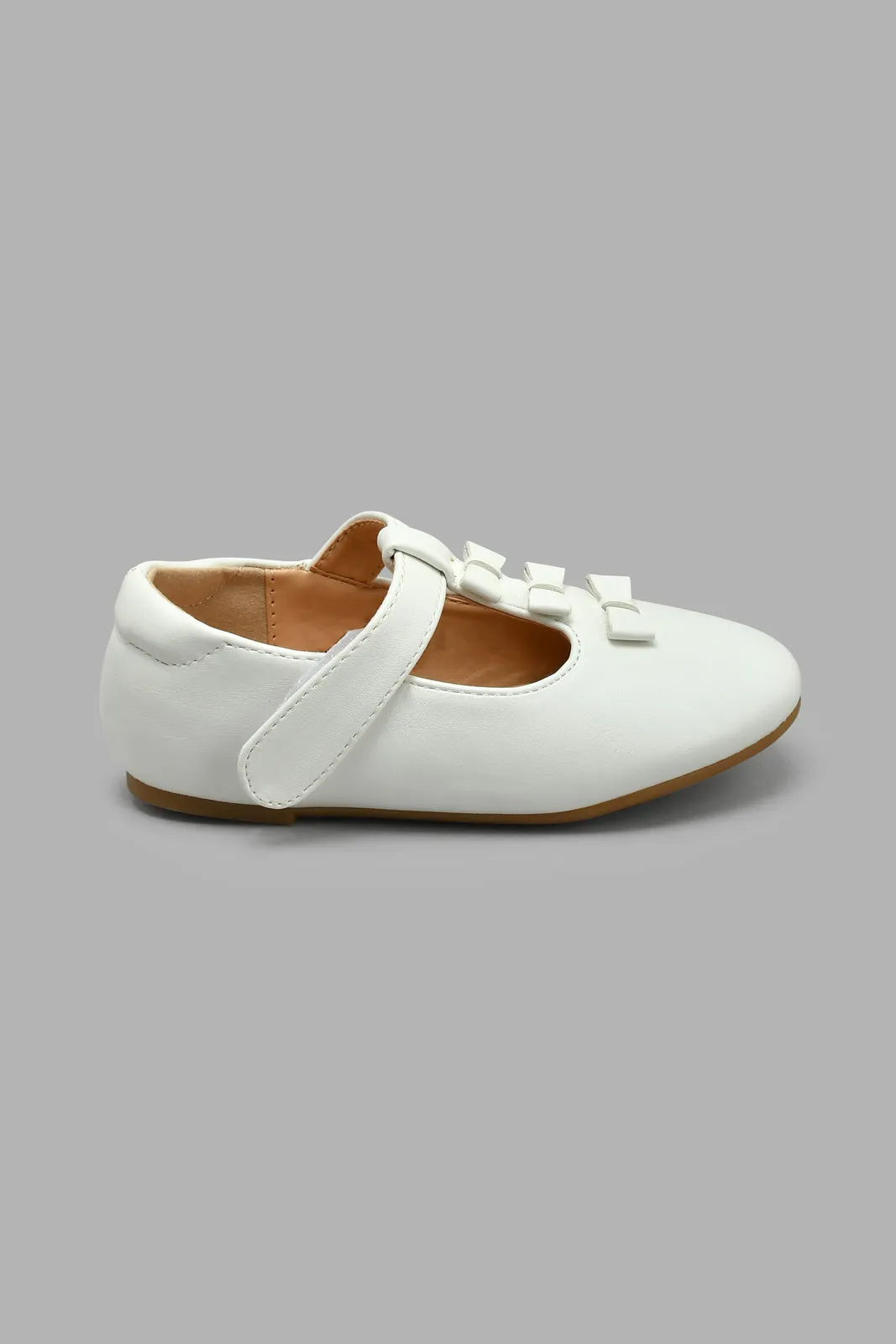 White Butterfly Trim Ballerina